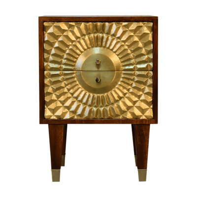Tidewood 40cm W Solid Wood Bedside Table