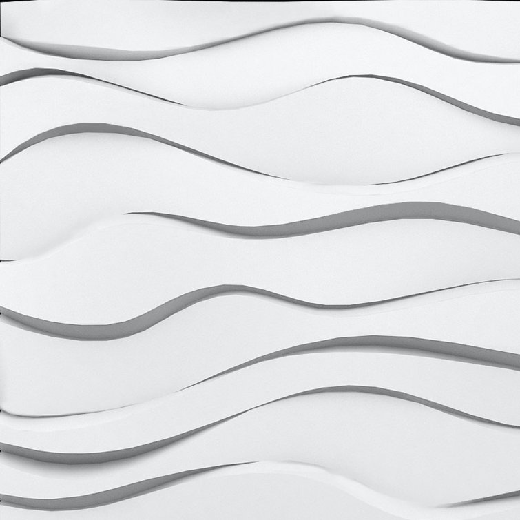 Zephyr 23.5" x 23.5" Seamless Glue-up 3D Wall Panels