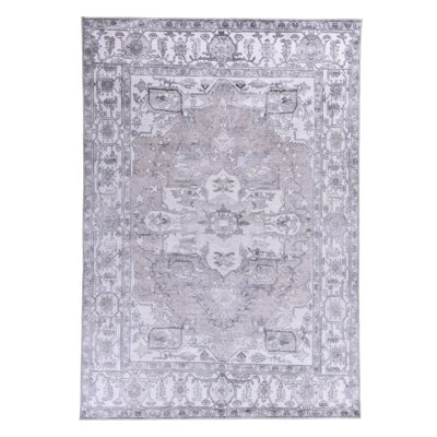Machine Woven Beige Rug