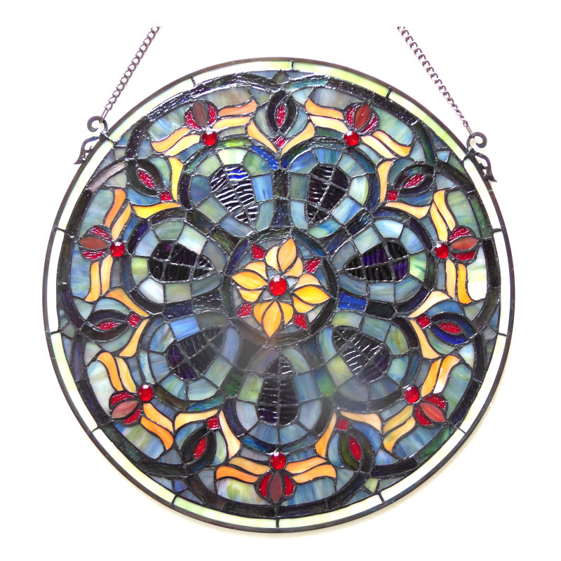 Panneau de fenêtre rond victorian Beley