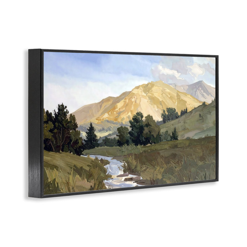 Giclée encadrée par Mountain Divide Valley, conception par Alonza Saunders, H 12 po x l 18 po
