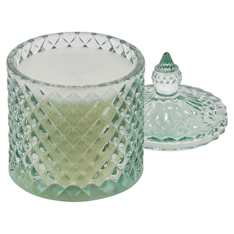 Scented Jar Candle with Glass Holder, Nuage Patchouli Cloud
