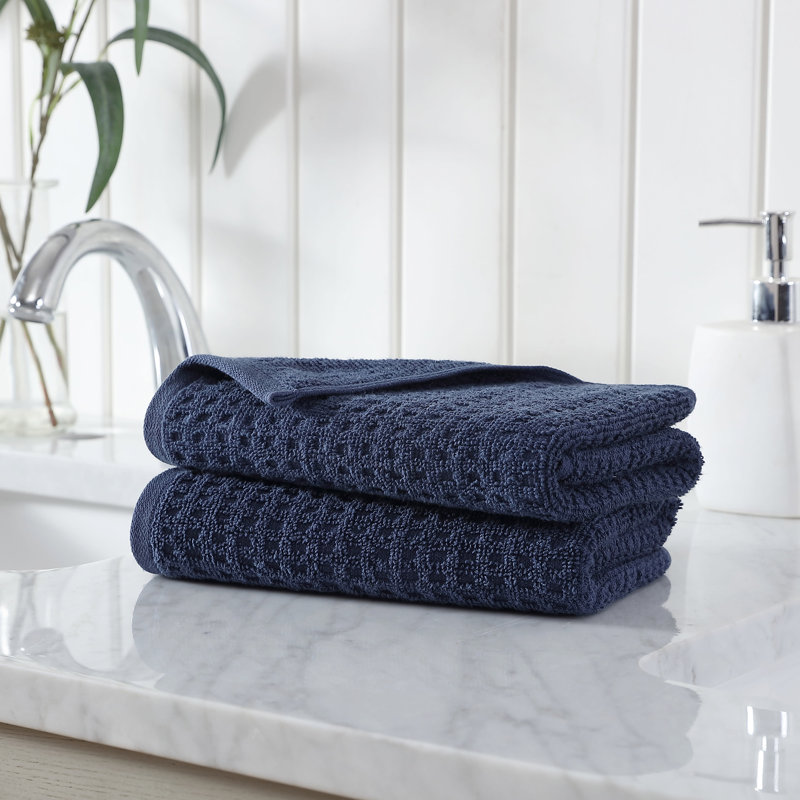 Northern Pacific Hand Towel Set, Dark Blue