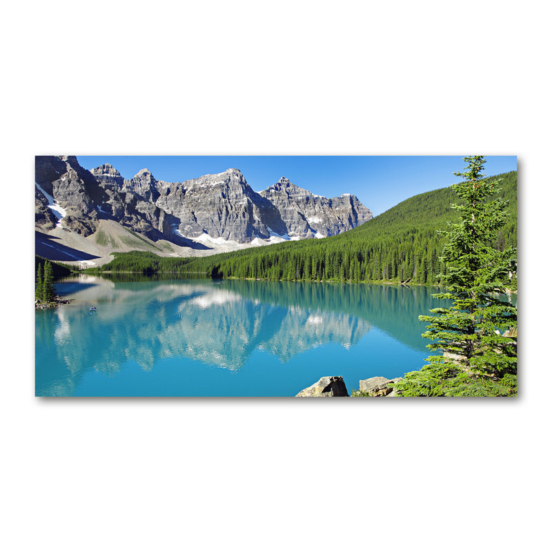 Lake In The Mountains - Wrapped Canvas Print