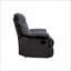 Fauteuils inclinables, fauteuil inclinable en tissu tissé noir avec accoudoirs coussinés Mousse à mémoire de forme | Noir | Tissu tissé + métal-77153920