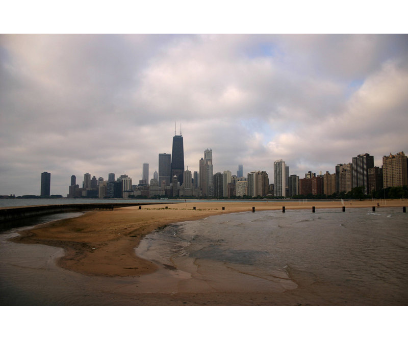 Chicago North Beach, 12" H x 18" W