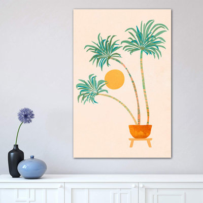 So-Cal Palms - Wrapped Canvas Print
