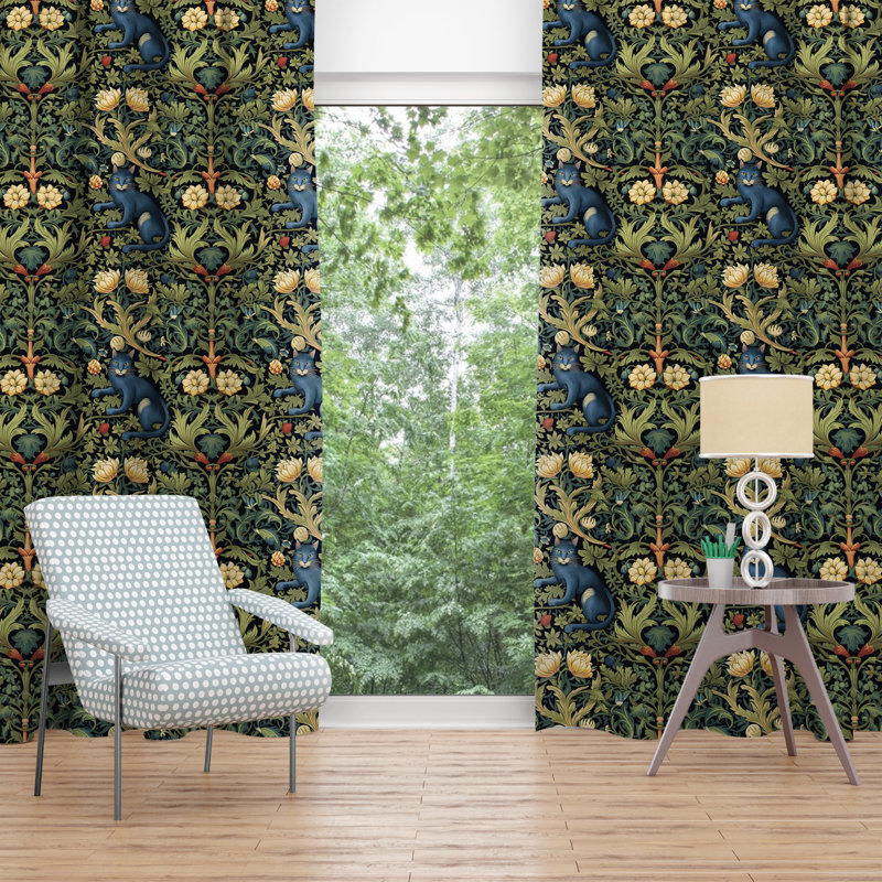 Room Darkening Curtain Pair, 40" W x 82" H