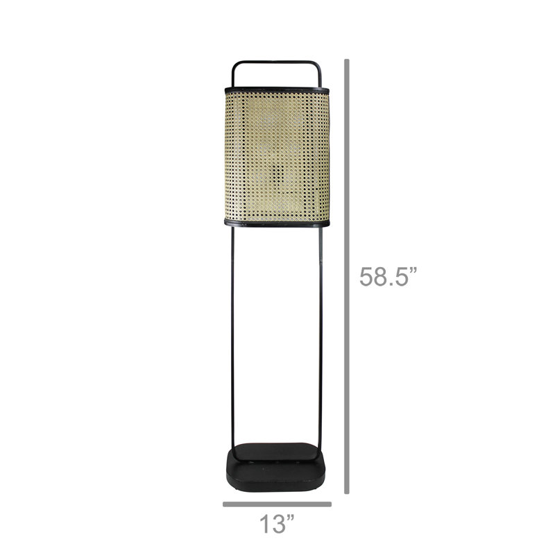 58.5'' Black Traditional Floor Lamp