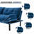 Merrium Twin 70.9'' Velvet Convertible Sofa-246791054