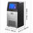 Commercial Ice Maker Machine, 120 lbs/24h with 30 lbs Storage Capacity, Built-in/Freestanding/Under Counter, Stainless Steel Ice Maker with LED Display & Self-Cleaning, for Home Bar Restaurant