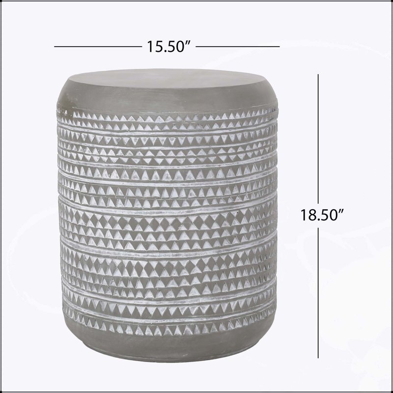 Table d'appoint extérieure en béton Bohemian