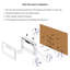 Electric Fireplace 42", Multi Colour Flame & , 11 Temp Settings, Automatic Cut-off Feature Ultra Thin 42 Inch Fireplace, Led , Double Protection, Settings