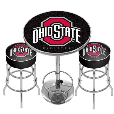 NCAA Round Metal Base Dining Table