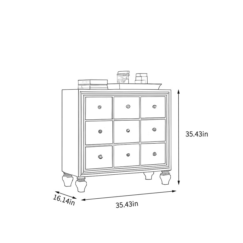 Simple bedroom storage cabinet