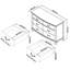 Dimas Solid Wood 129.2cm W 6 - Drawer Chest of Drawers-29134117