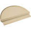 Half Round Signature Urethane Pediment, Primed Tan-102752340-113221387-113057100