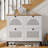 4-Flip-Drawer Shoe Cabinet – Wooden Entryway Organizer with Adjustable Shelf, Hidden Shoe Rack for Hallway & Living Room-129423998