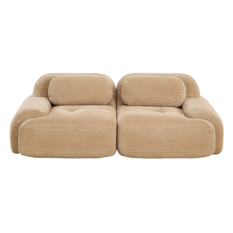 Canapé modulaire Boneless, H 27,5 po x l 53,5 po x P 27,5 po