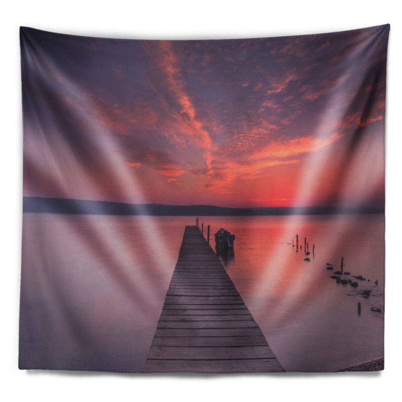 Tapisserie en bois Seascape, H 78 po x l 92 po
