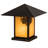 Seneca Winter Pine Colorful Pier Mount Light