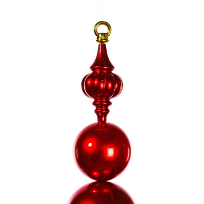  39" Red UV Candy Starburst Finial