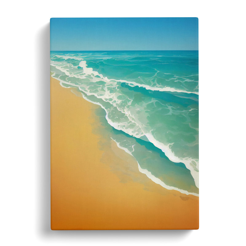 Sandy Beach - Wrapped Canvas, 50cm H x 35cm W x 3cm D