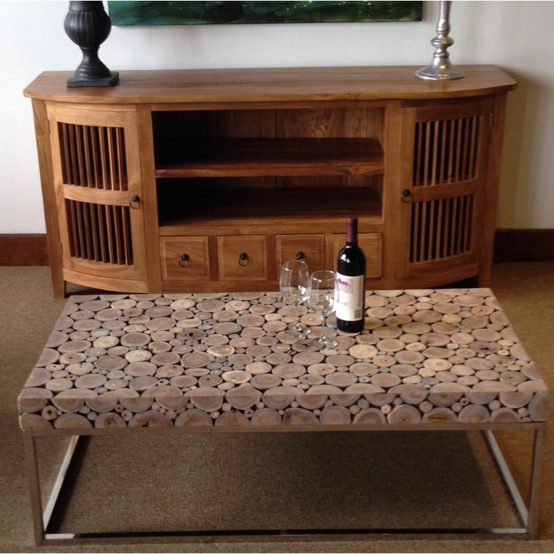Solid Wood Top Coffee Table