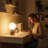 9.8'' Dimmable Opal Glass Globe Table Lamp with Natural Rubber Wood Base and E12 Lamp Holder, cULus Certified for Nightstands, Desks or Dining tables-501525024