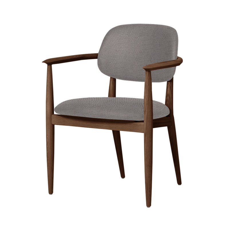 Chaise Slow de Space Copenhagen, Noyer naturel, Revive 1324