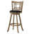 Immanuel Swivel Upholstered Counter Stool with Solid Wood Frame-555031019