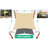 Colourtree Sun Shade Sail Rectangle Canopy Fabric Cloth Screen, Water Permeable & UV Block UPF50-54246438-92473866