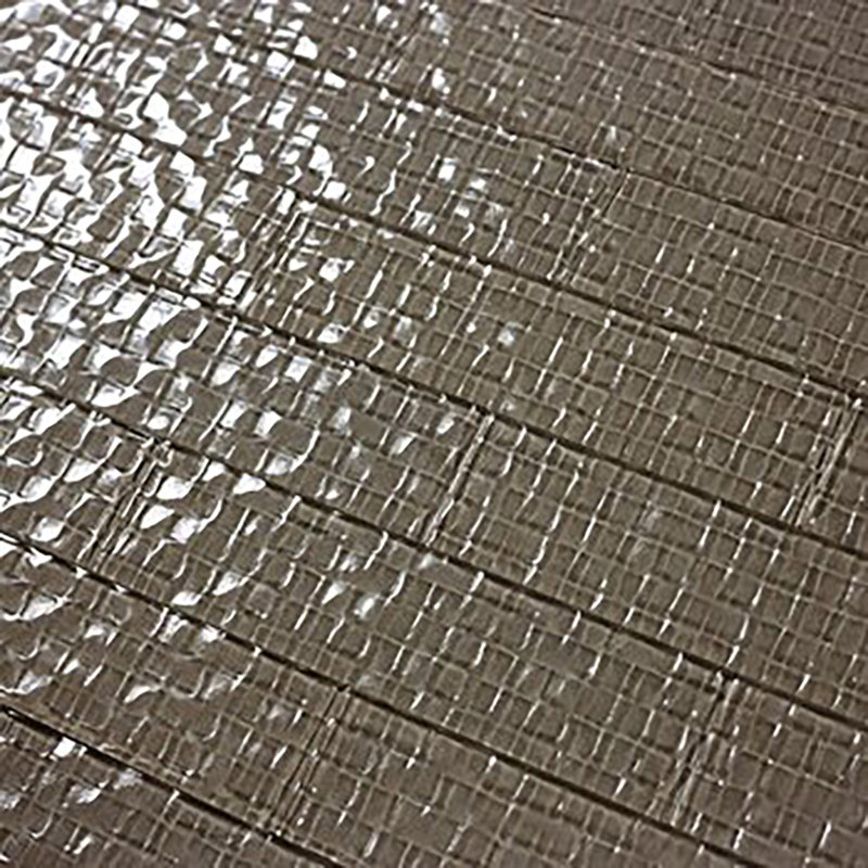 Metro Cubes 2 in. x 8 in. Textured Glass Straight Edge Subway Decorative Kitchen & Bathroom Wall Tile, Olive Brown