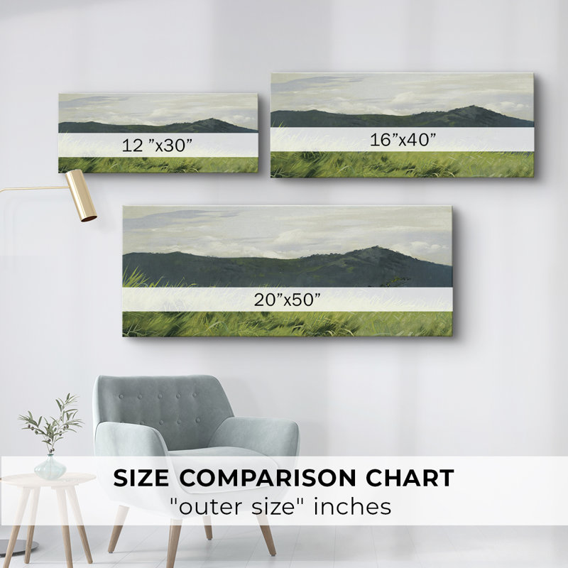 Série paysage - DCCCxxxxx - Toile tendue avec châssis - Prêt à être accroché, H 12 po x l 30 po