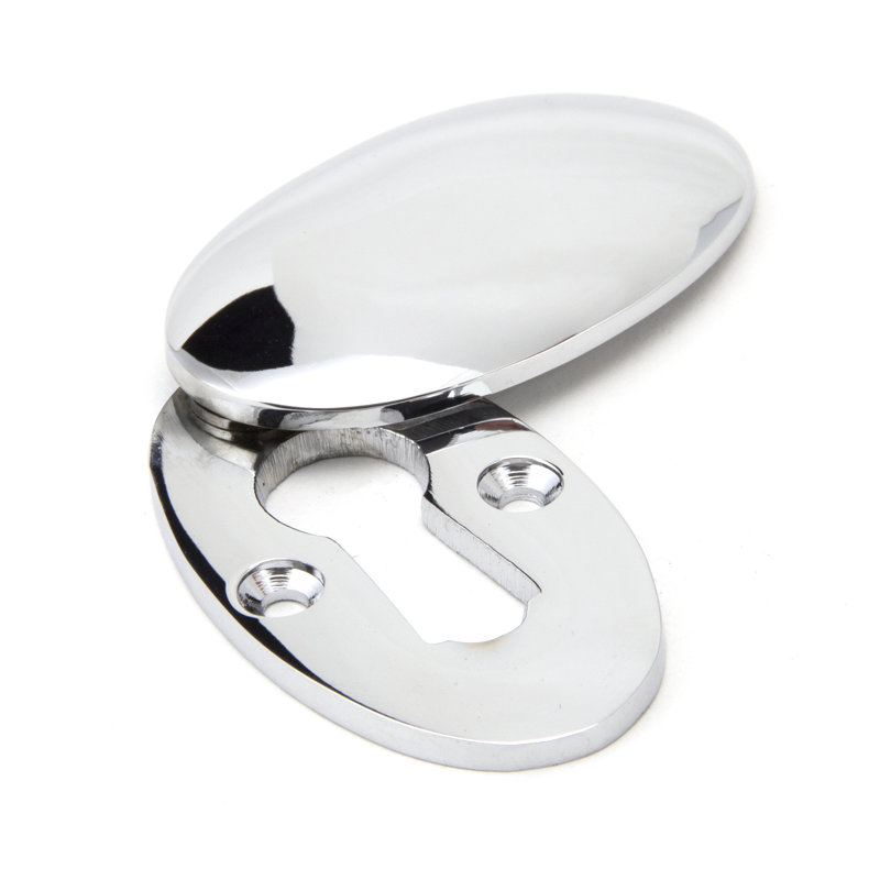 Escutcheon & Cover Door Accessory, Polished Chrome