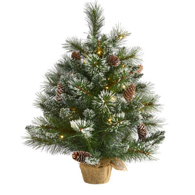 24' H Lighted Artificial Christmas Tree