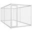 Harworth Galvanised Steel Kennel With Door-1763042463