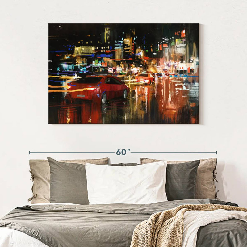 Mehar LA Night Rush, 32" H x 48" W