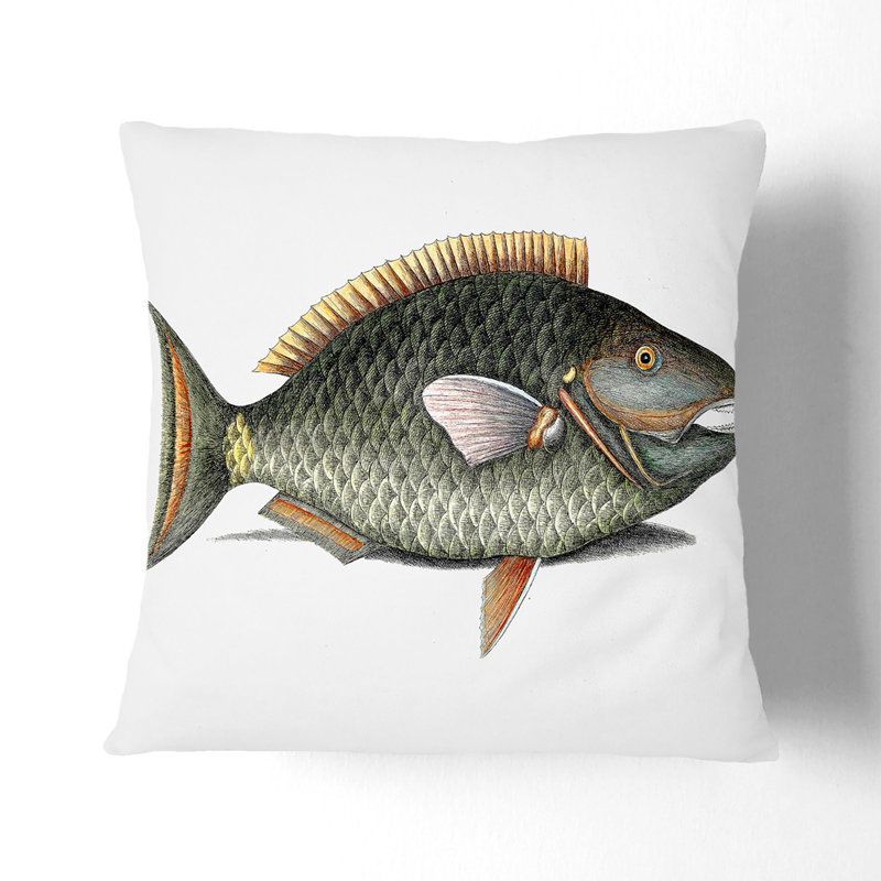 Square Throw Cushion, 40cm H x 40cm W x 15cm D, Stone