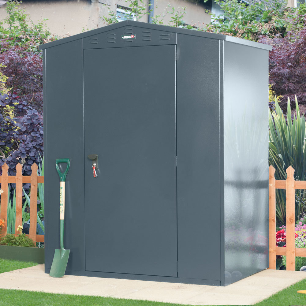 Flexistore 5 ft. W x 4 ft. D Apex Metal Tool Shed
