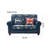 Modern Simple Blue Sofa Upholstered 62.9'' Sofa