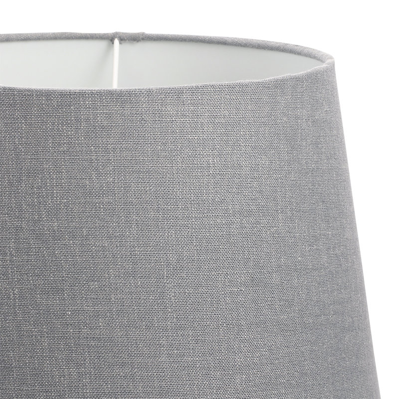 26.5cm H Linen Drum Lamp Shade, Grey