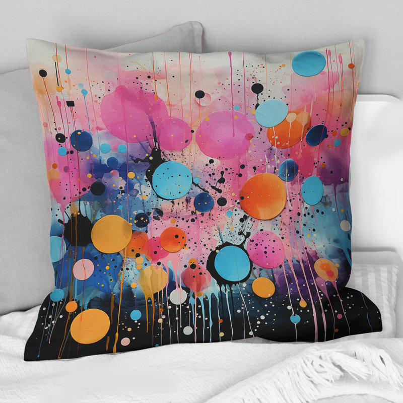 Coussin Neon Assemblage I - Abstract Collages