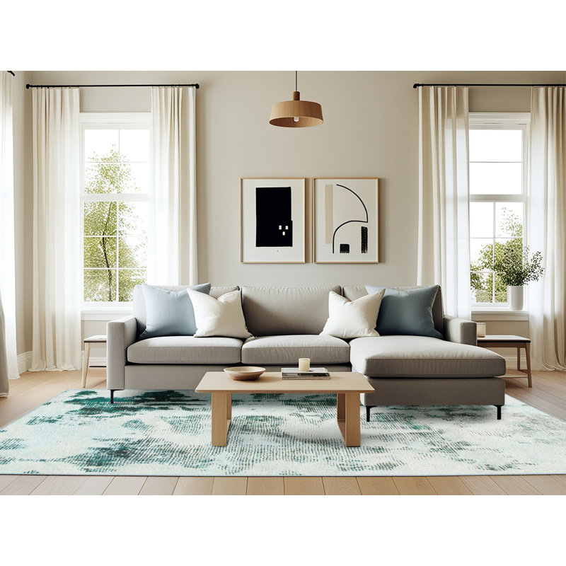 Tapis abstrait moderne 1248, Rectangle 6 pi x 9 pi
