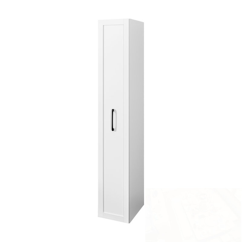Armoire de rangement étroite avec poignée et roulettes