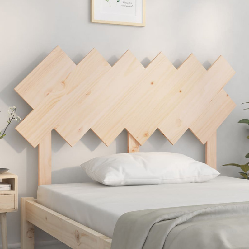 Leangelo Solid Wood Headboard, 196 x 80.5 cm, Brown