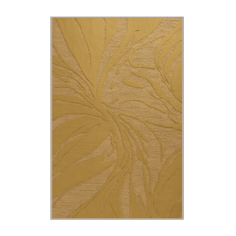 Machine Washable Abstract Brown Area Rug, Rectangle 2' x 3'