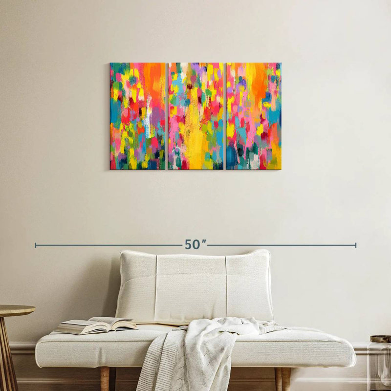 Avery Abstract Vibrant Mix I, H 20 po x l 33 po