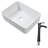 19"X15" Rectangle Vessel Sink And Matte Black Faucet Combo For Bathroom | Gift Idea-122712244