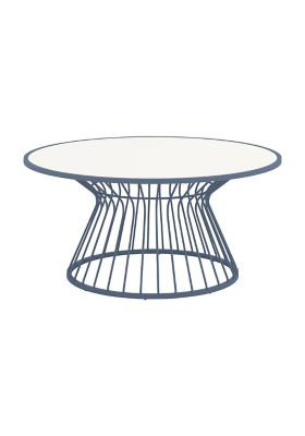 Kali 60 inch Round Dining Table, Blue, 28" H x 60" W x 60" D